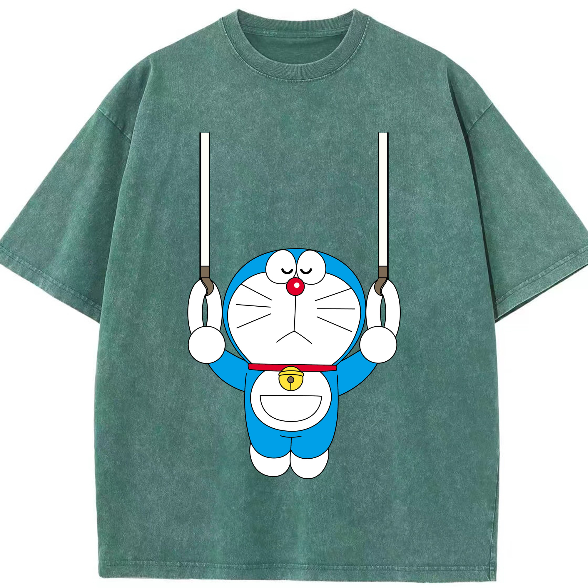 （画像用） ドラえもん Doraemon 綿100% ヴィンテージ風 半袖Tシャツ（フロントプリント）